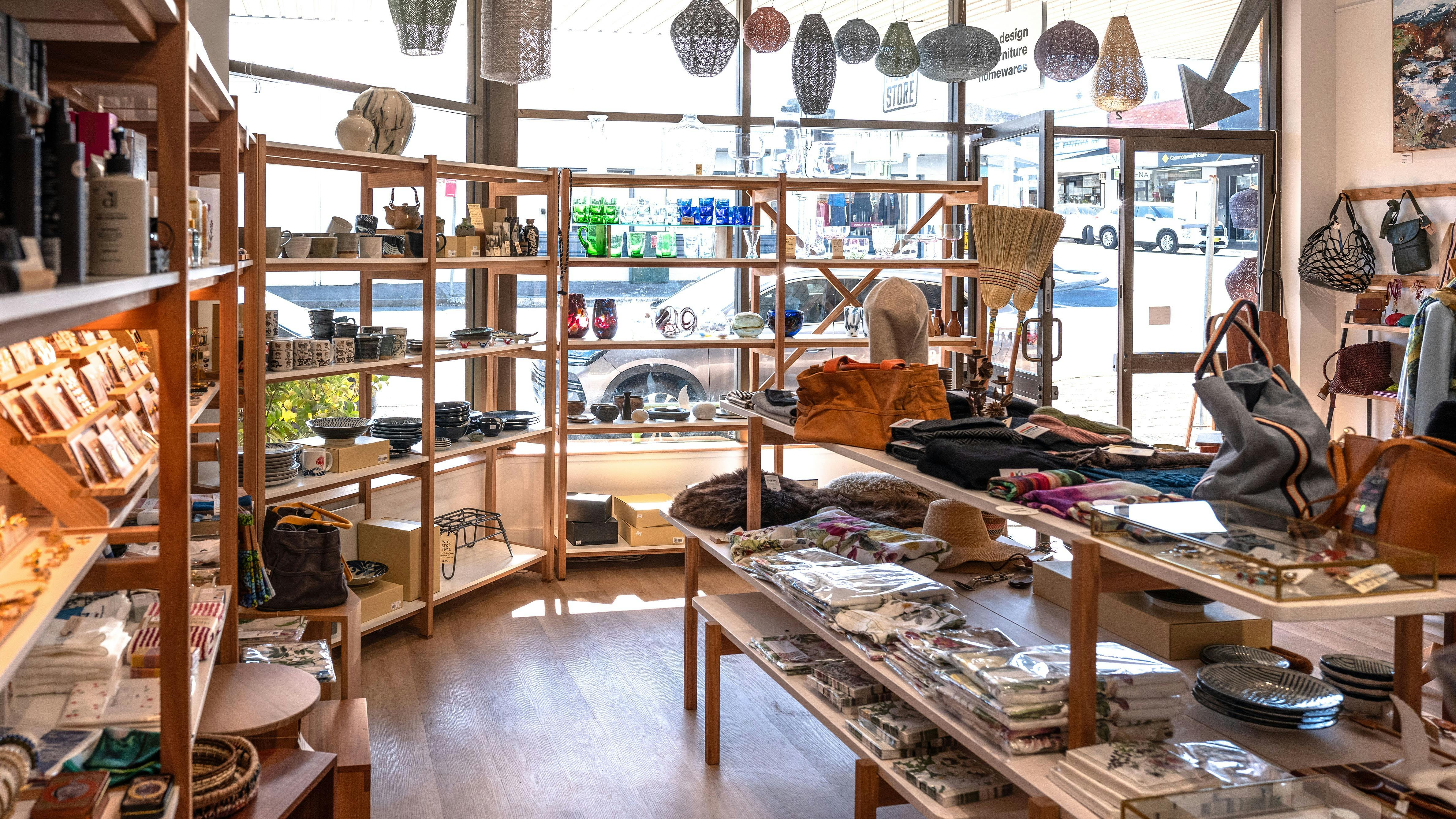 Mossy Store Bowral interior with homewares, clothing, gifts and more.