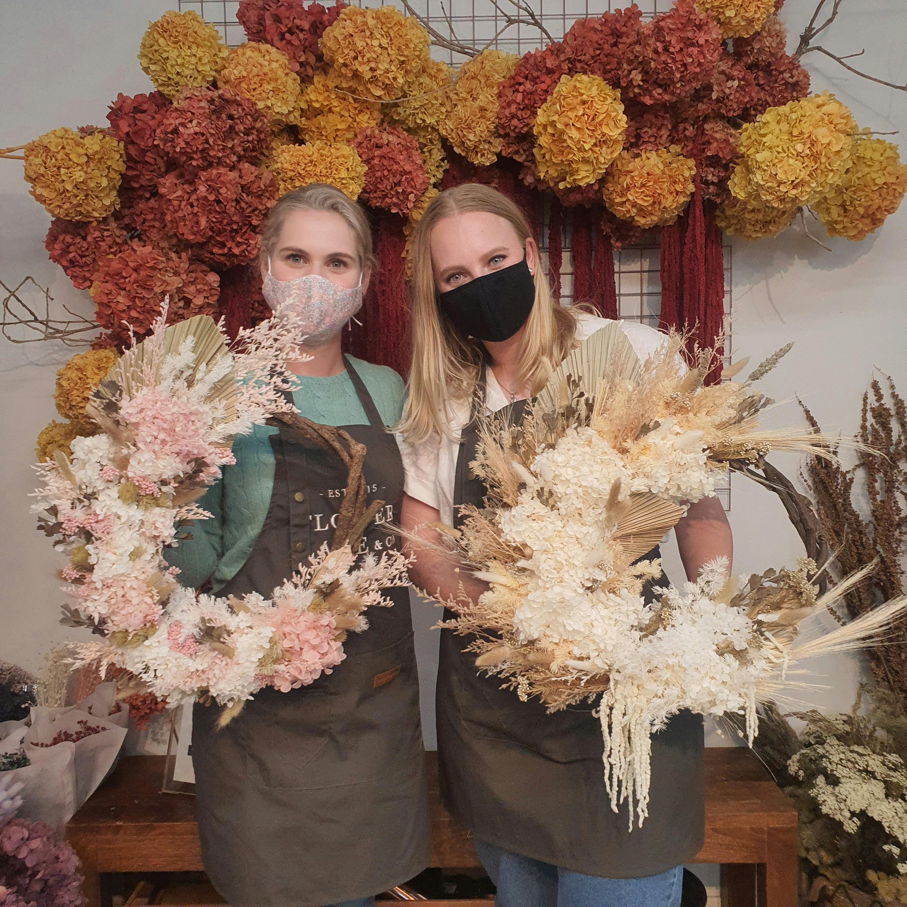 Everlasting Christmas Wreath with dried & preserved Flower