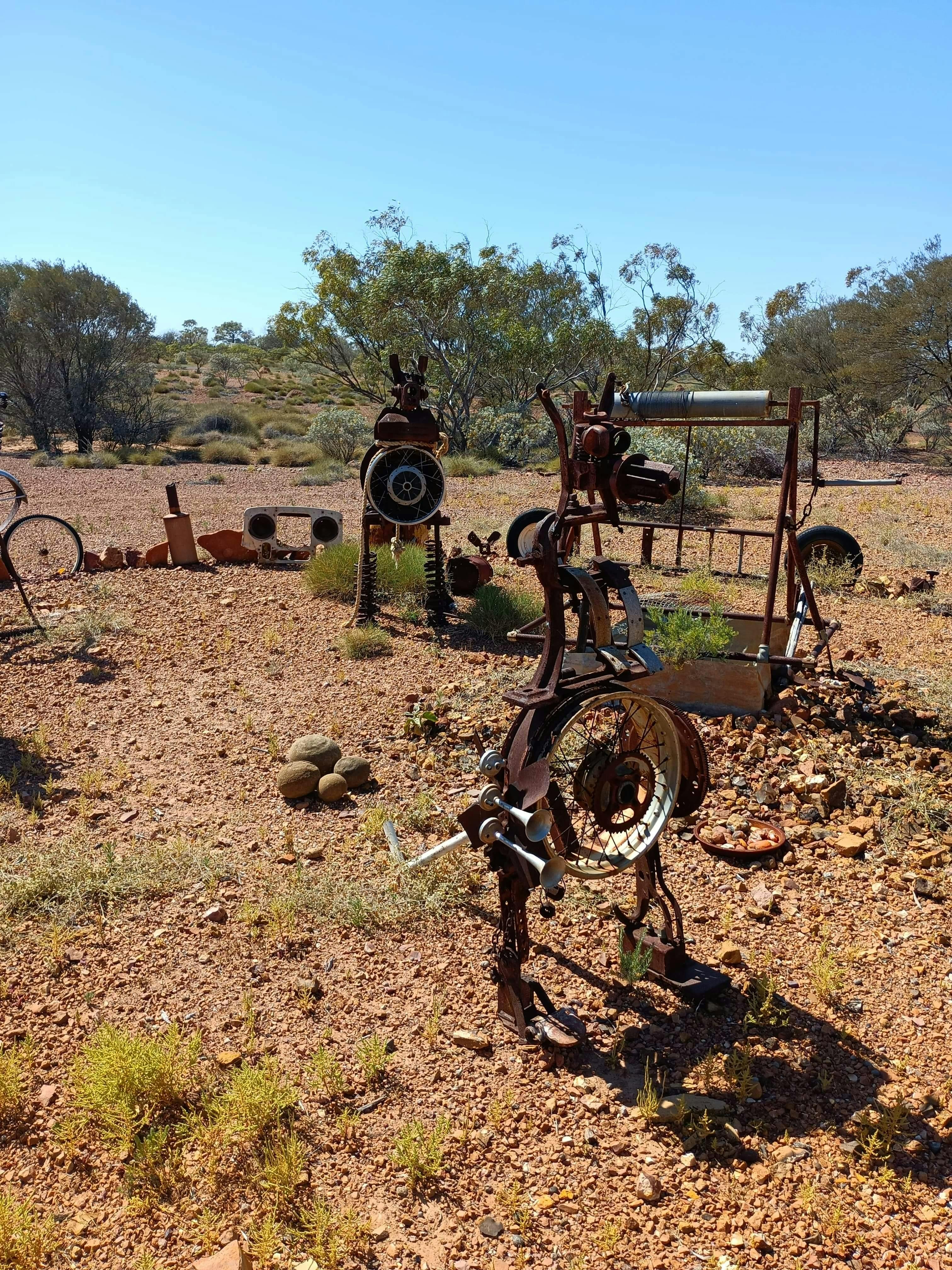 Quirky artwork at Opalton, Winton
