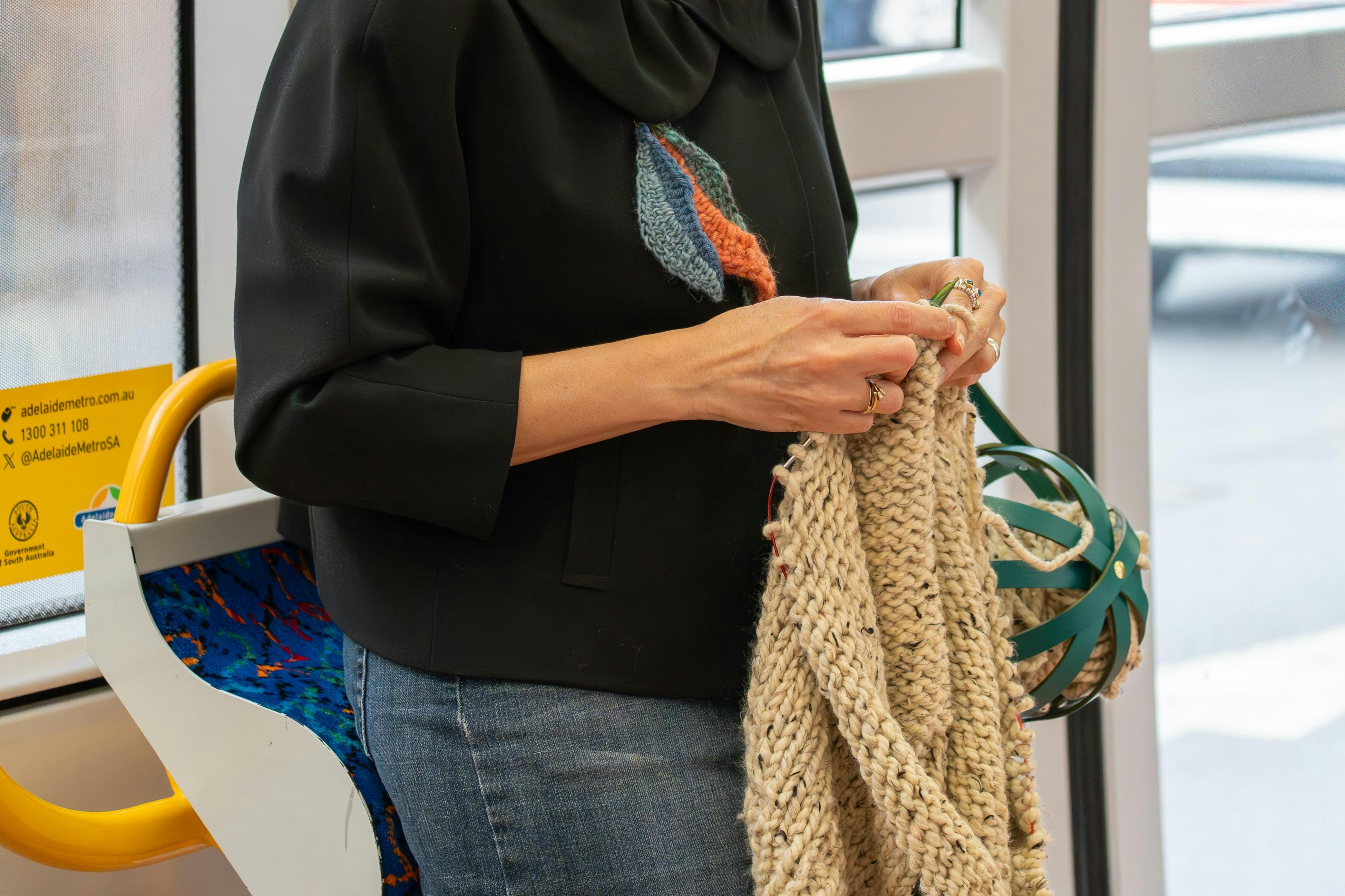Travelling Yarns - Knitting on Public Transport
