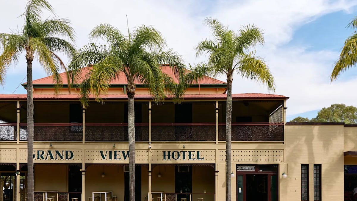 Front of the Grand View Hotel