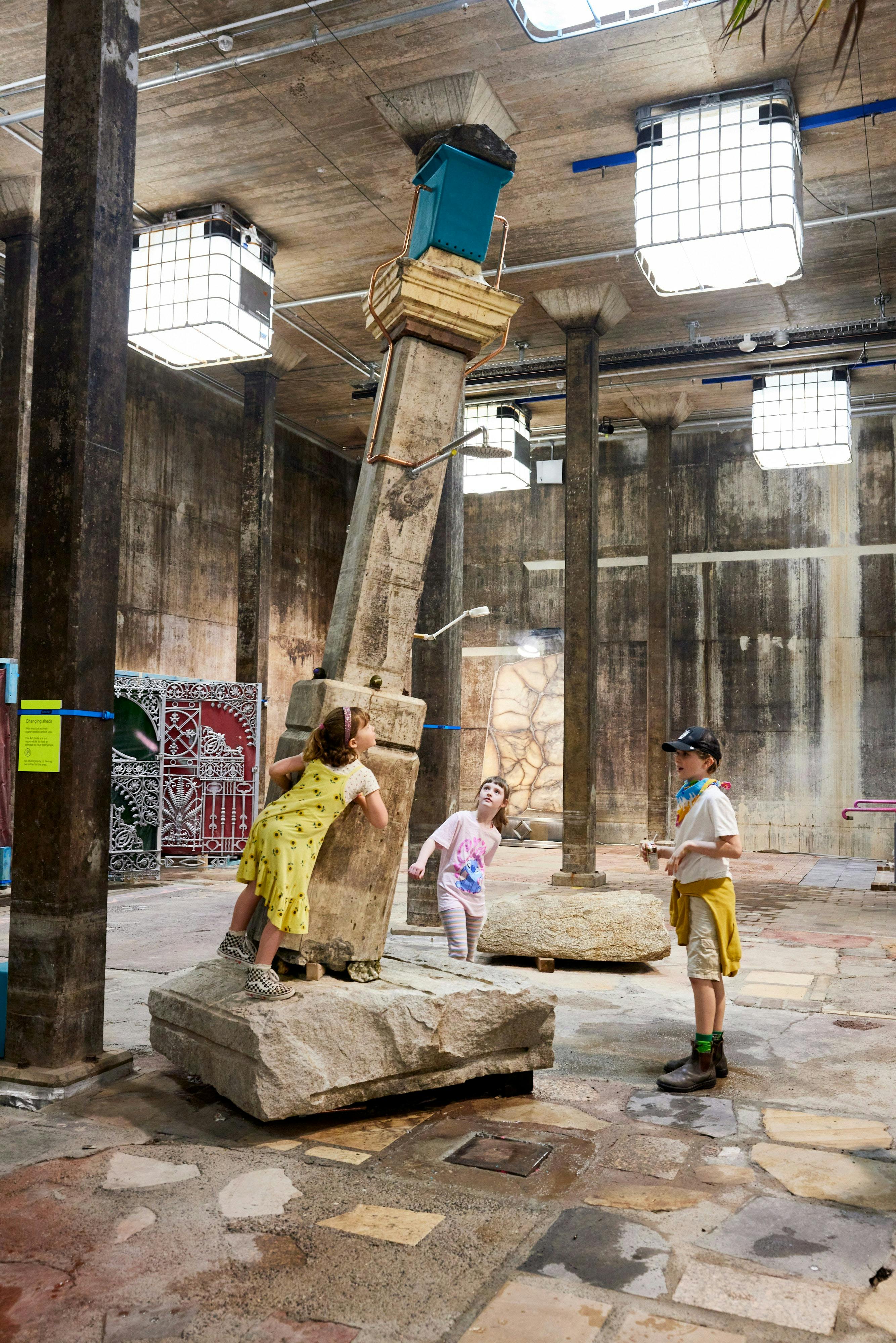 Visitors to Mike Hewson The Key's Under the Mat, Art Gallery of New South Wales