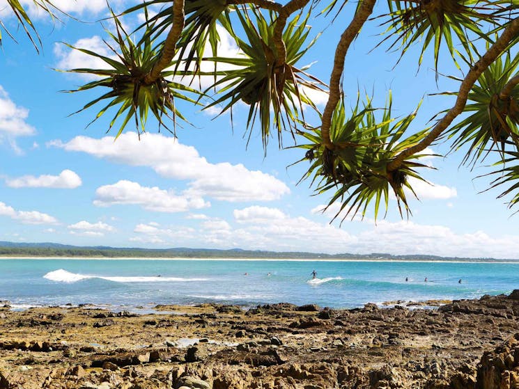 Surfers on the break. Photo: Rob Cleary