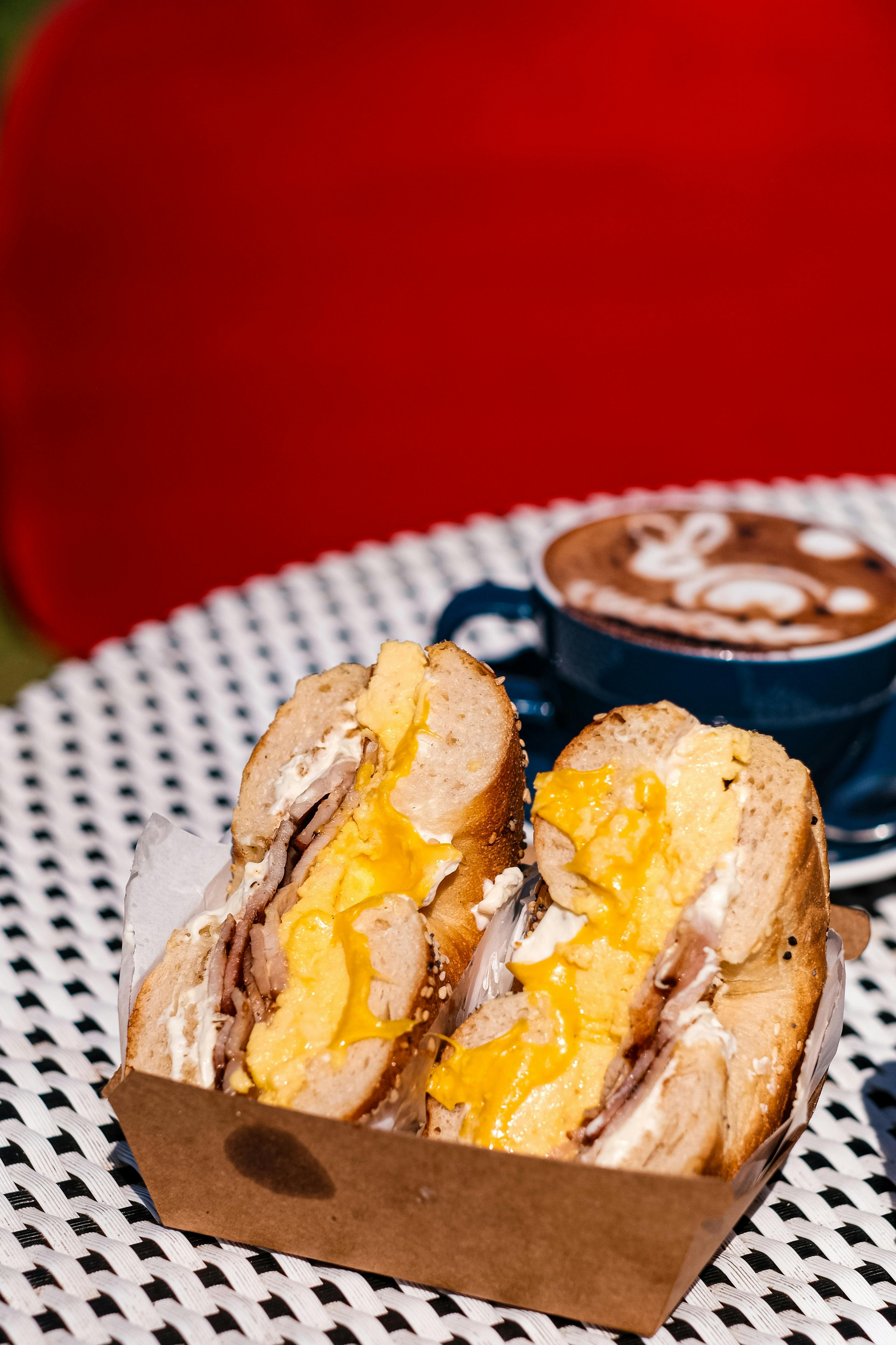 bacon egg cheese bagel