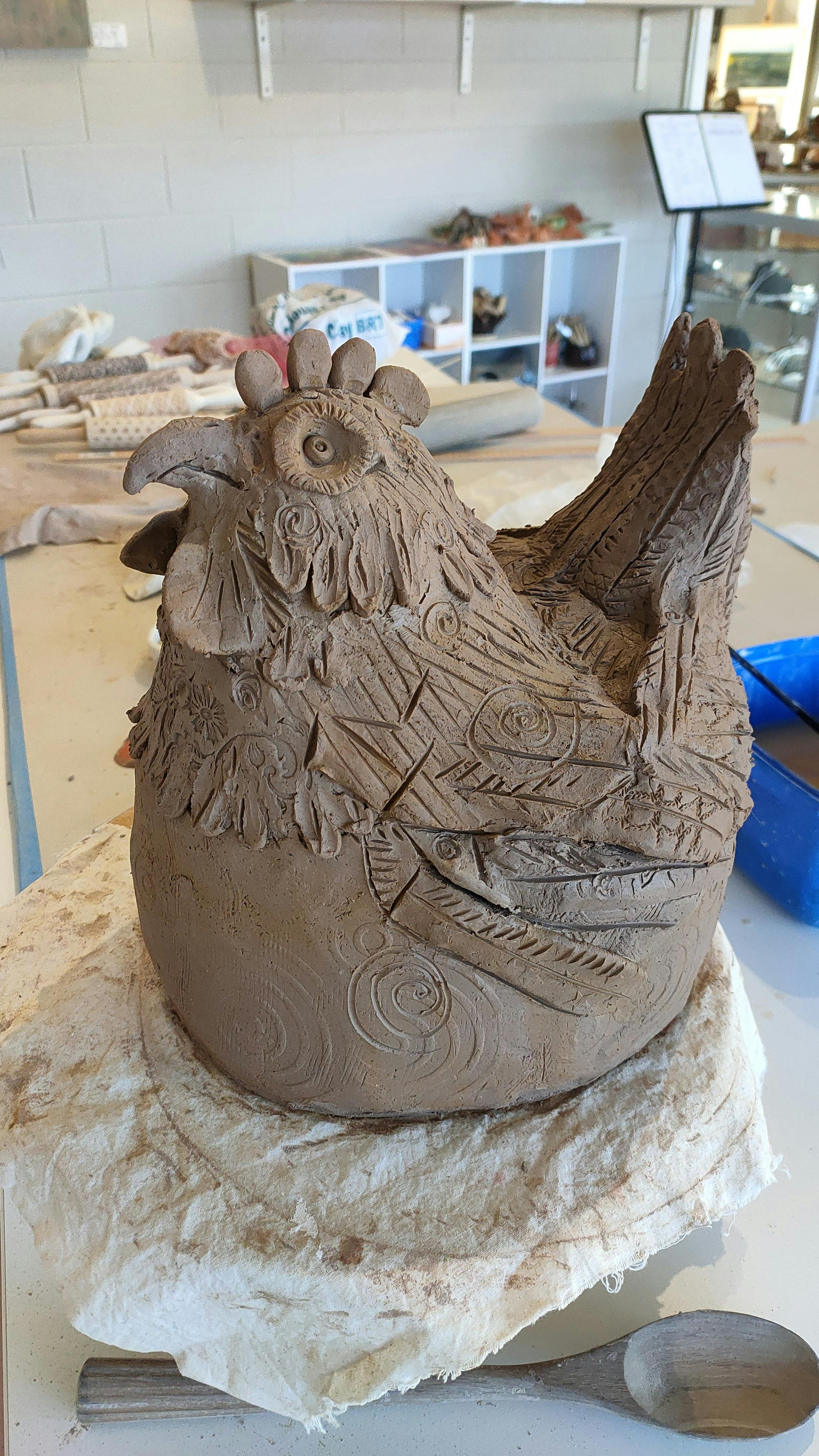 coils, handbuilding, pottery, clay