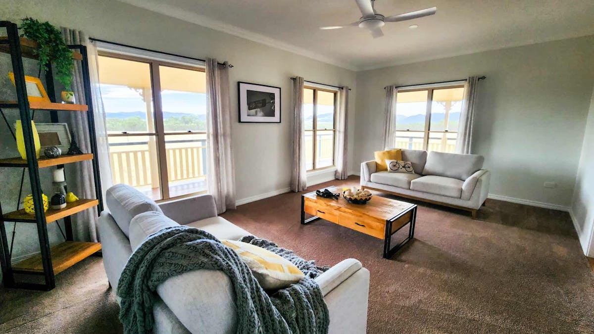 Lounge Room with full uninterupted mountain views