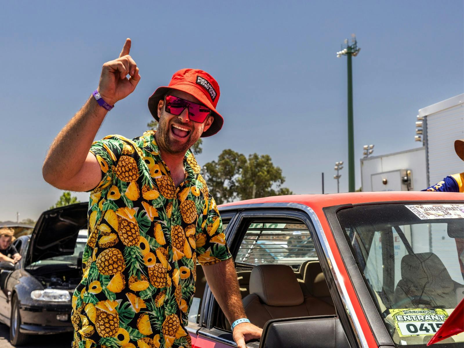 Happy fan at Summernats