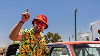 Happy fan at Summernats
