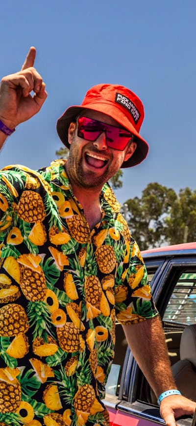 Happy fan at Summernats