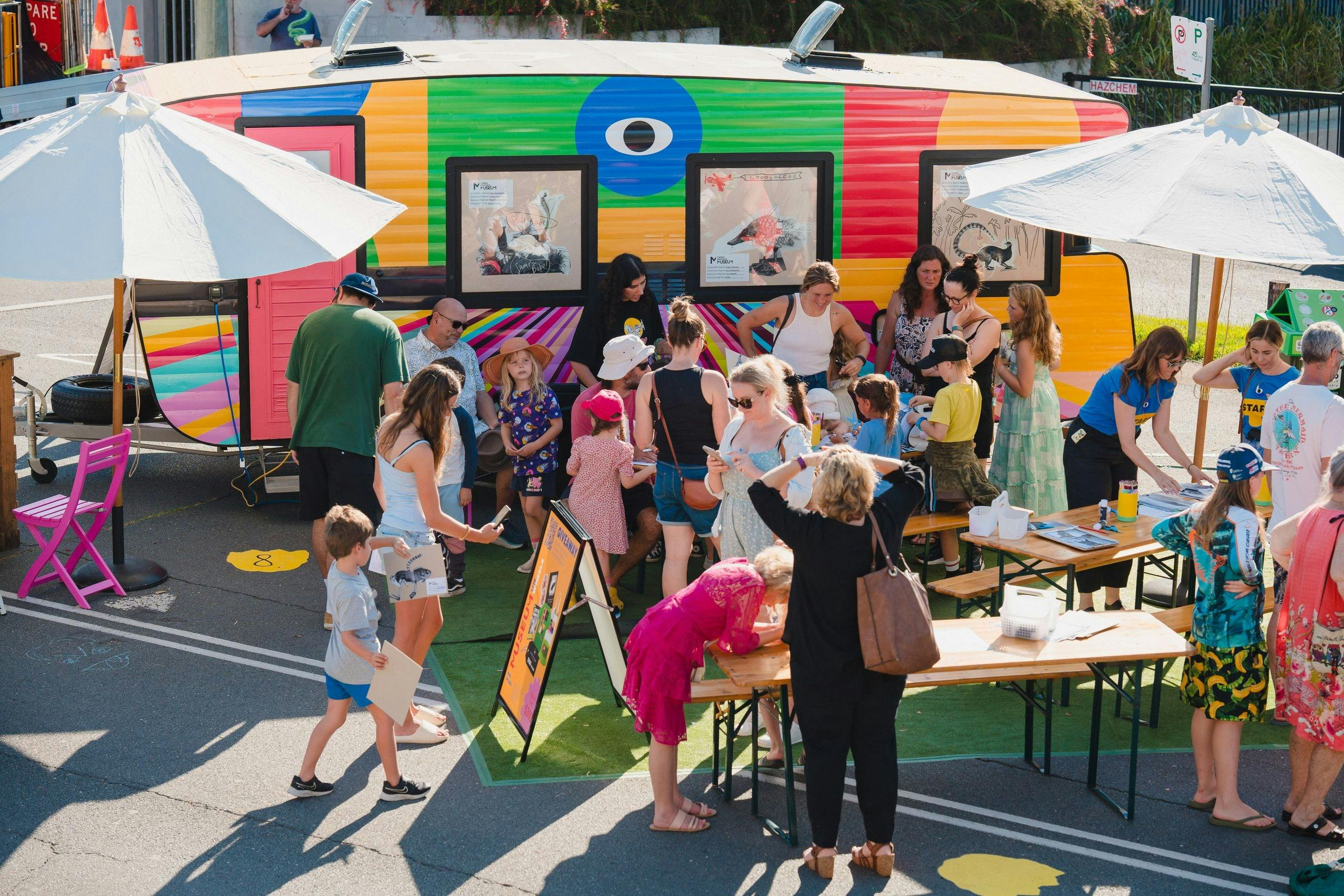 Museum on Wheels at an event.