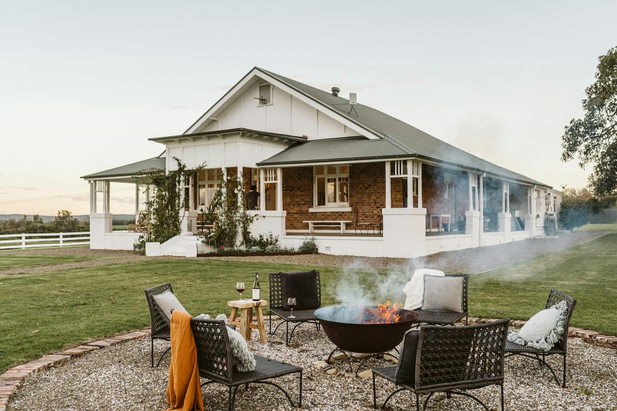 Mayfield Farm luxury farmhouse with private heated pool NSW South Coast