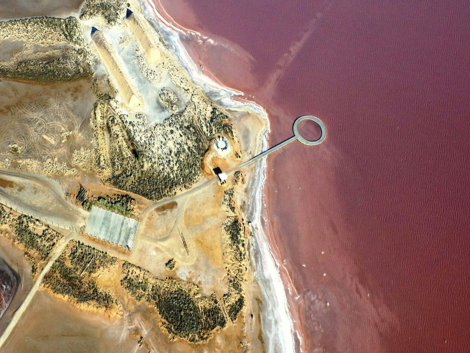 View from above Lake Tyrrell