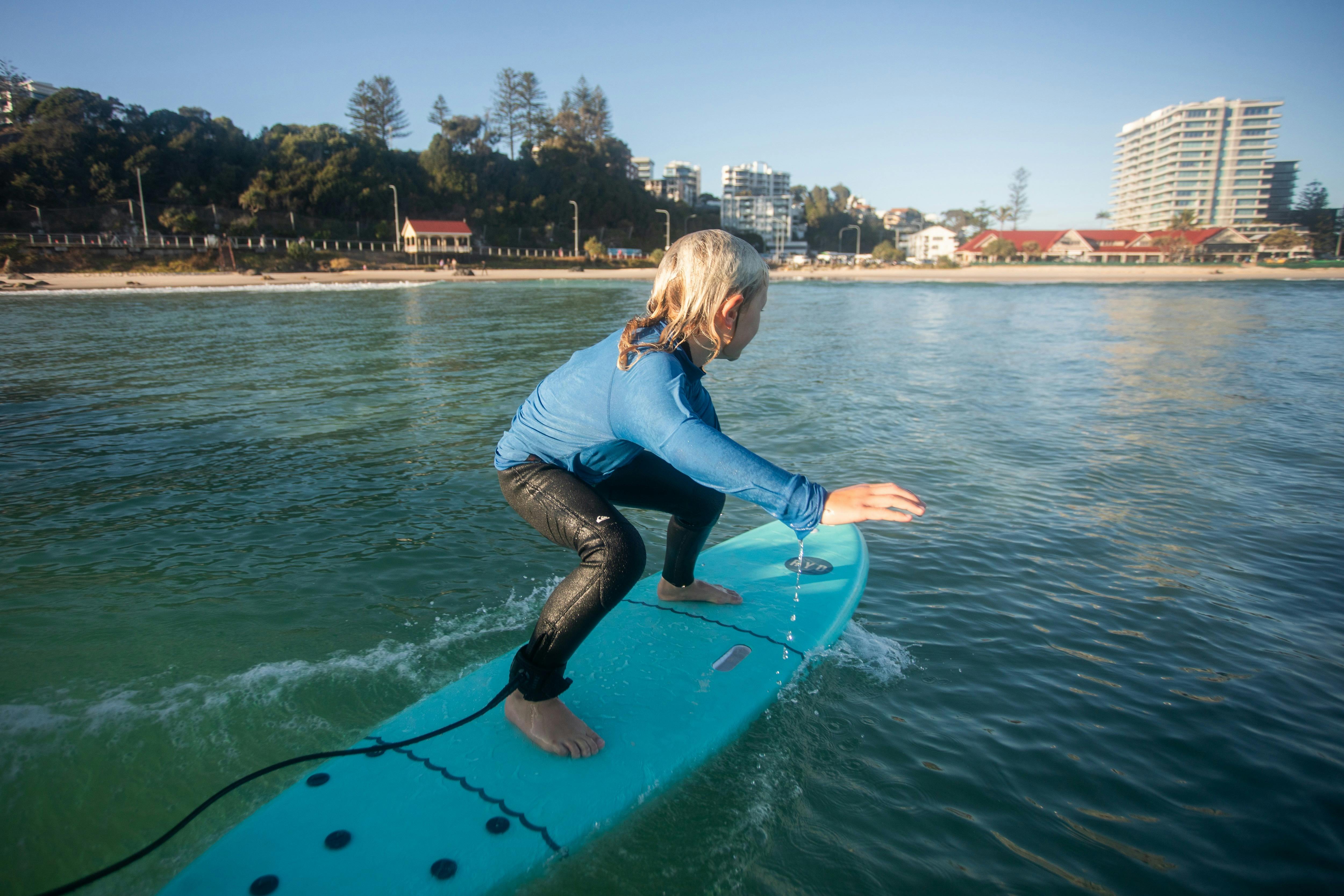 Kids Group Surfing Lesson - Salty Groms Holiday Surfing Program