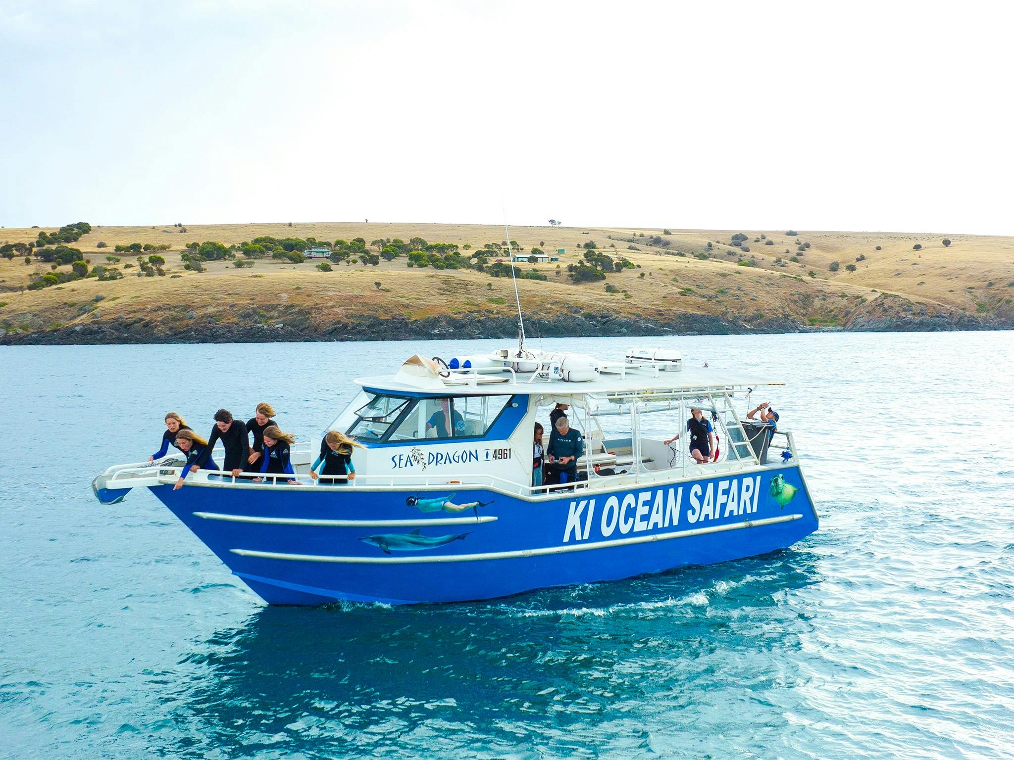 Cruise along in our 28-seater Sea Dragon