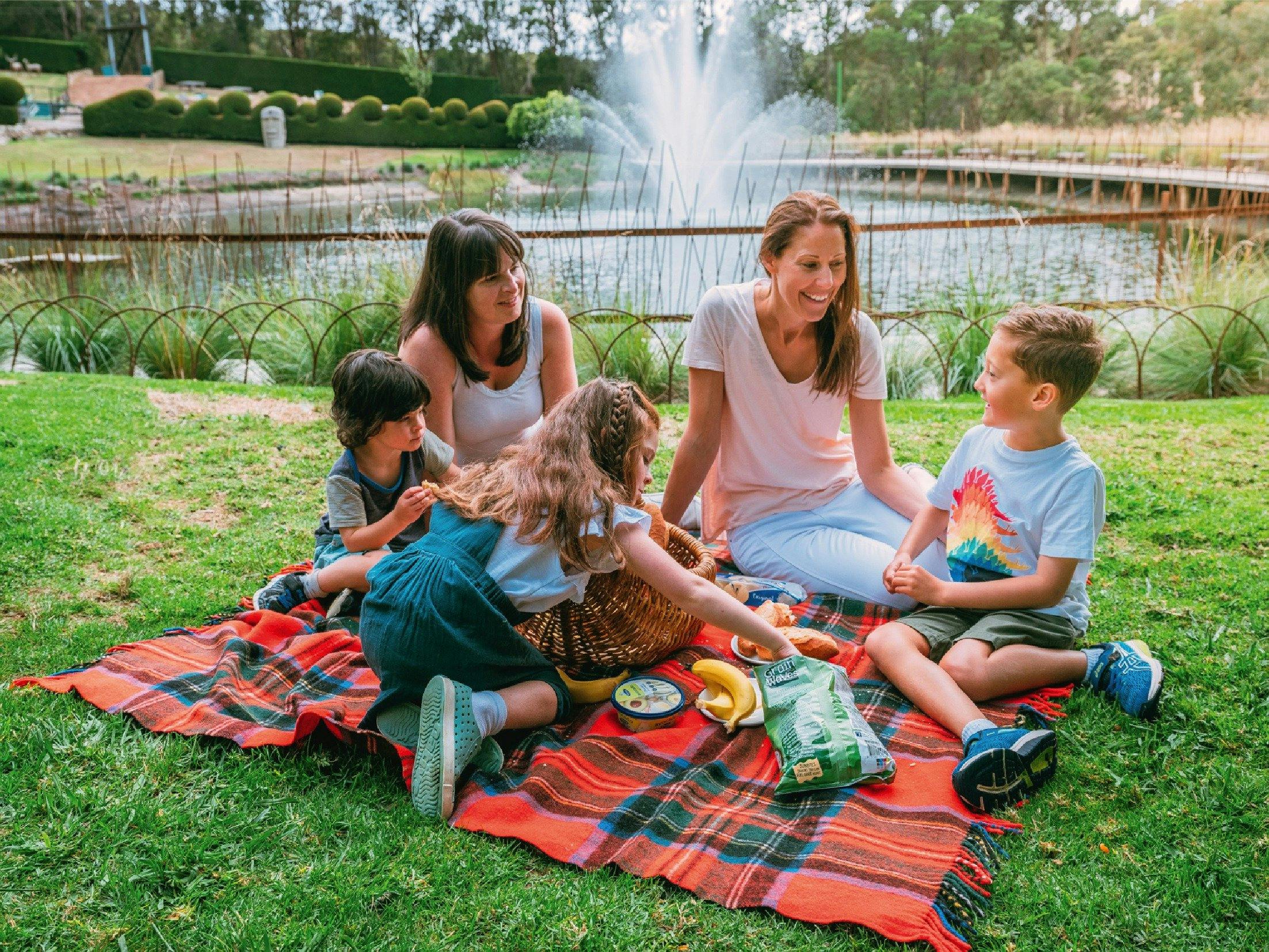 Family Picnic at the Lake