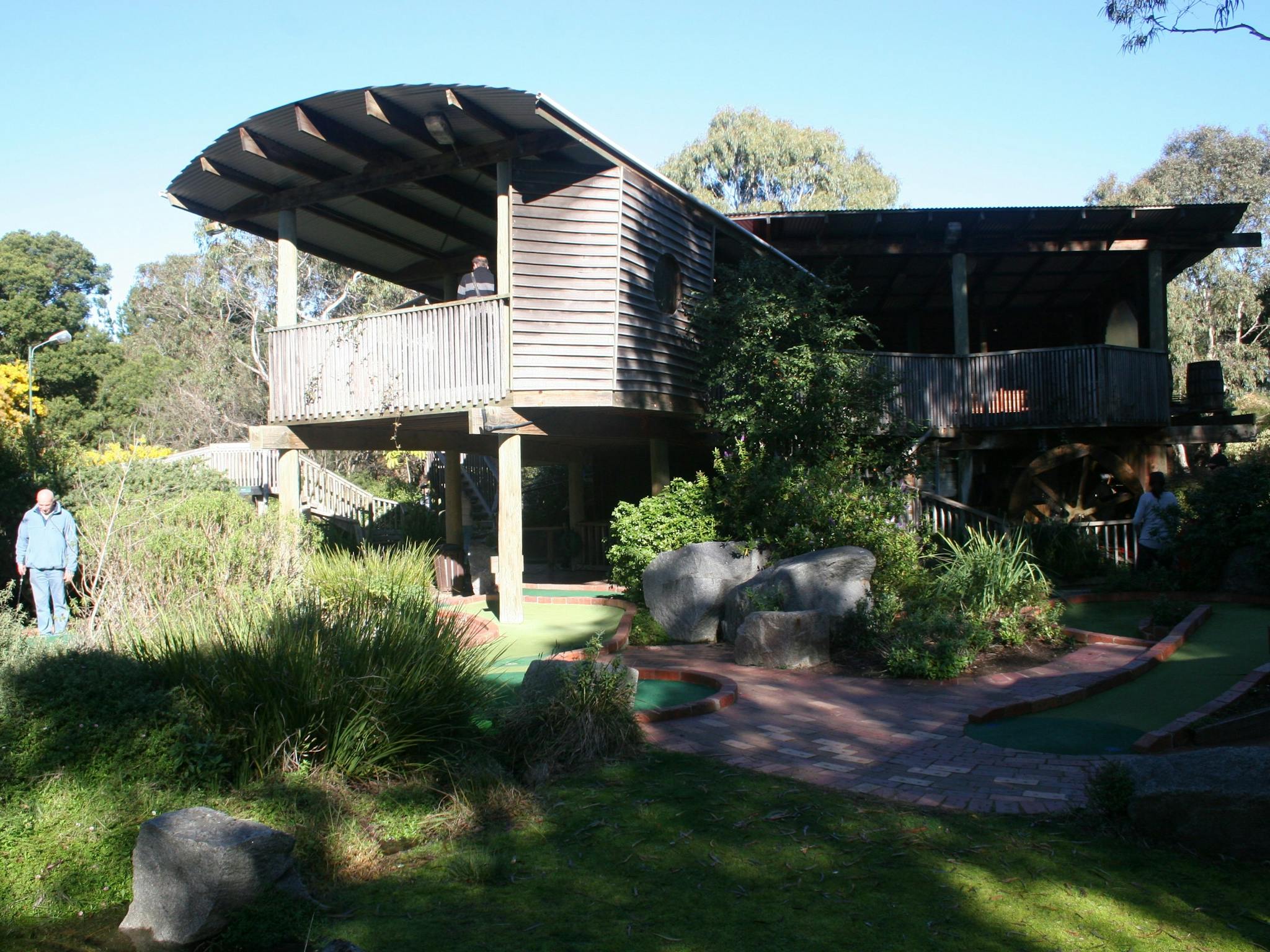 Six of the holes on the Mill course are in this building