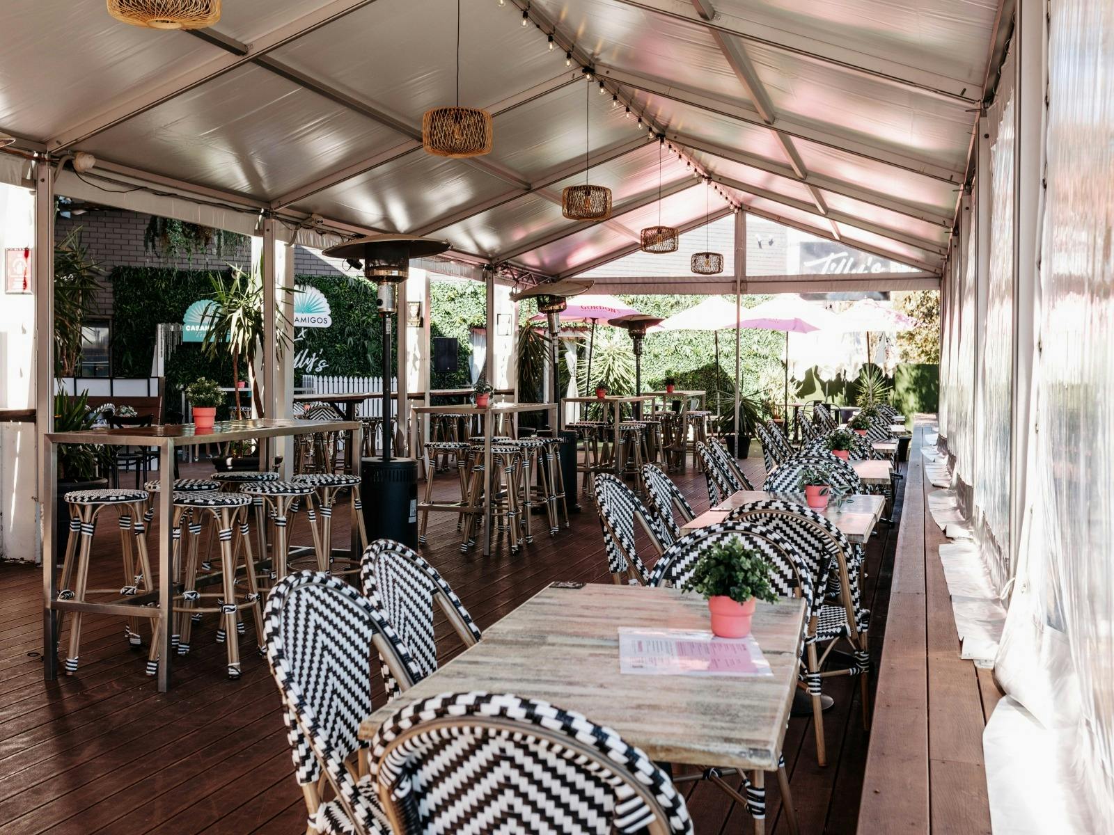 Tilly's Marquee Seating Area