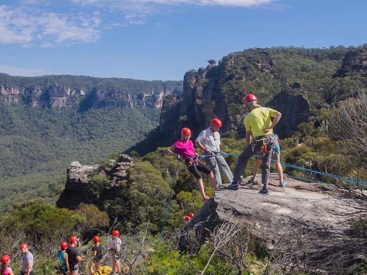 abseiling