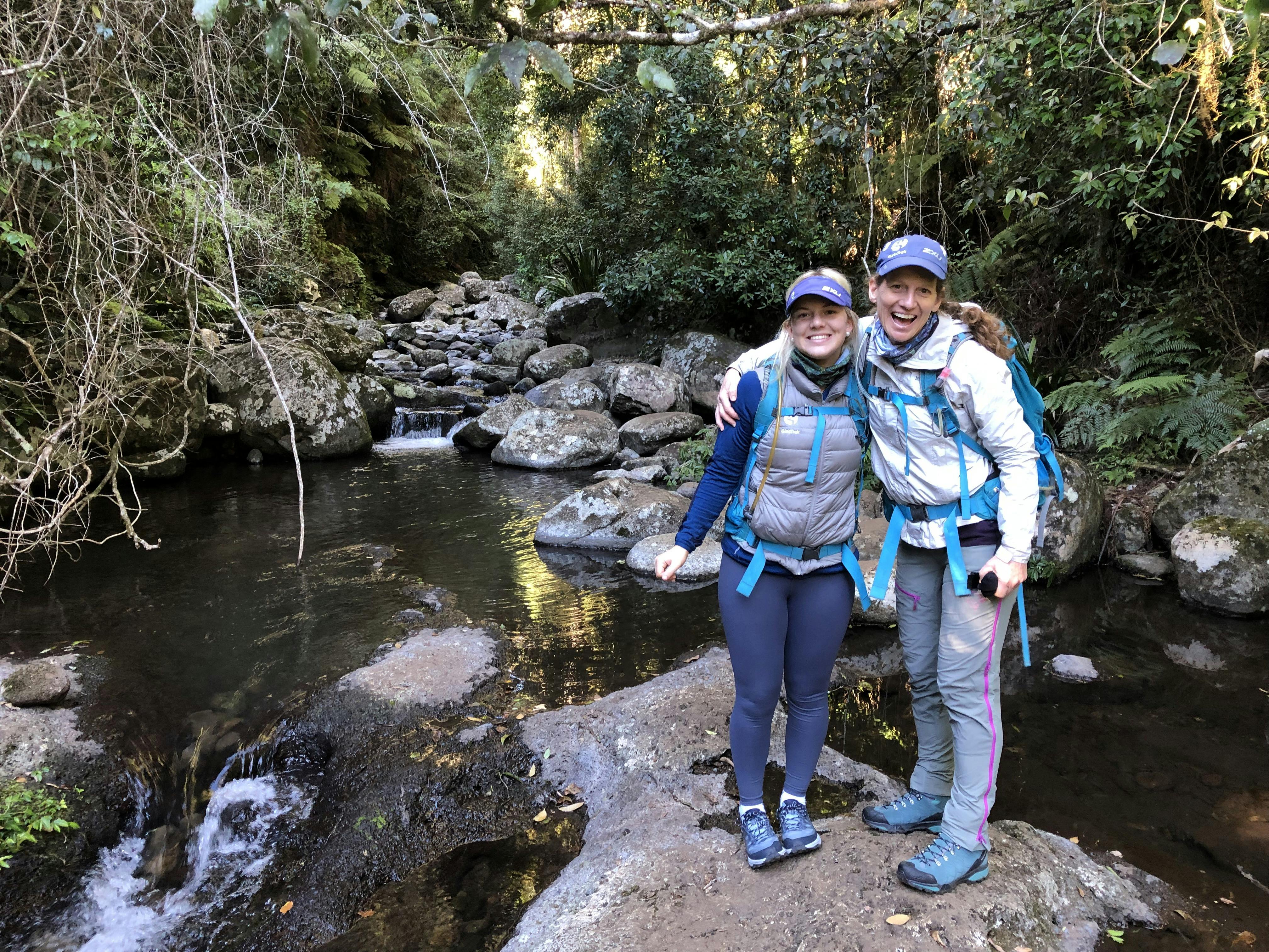 Mother and Daughter hiking at Lamington National Park