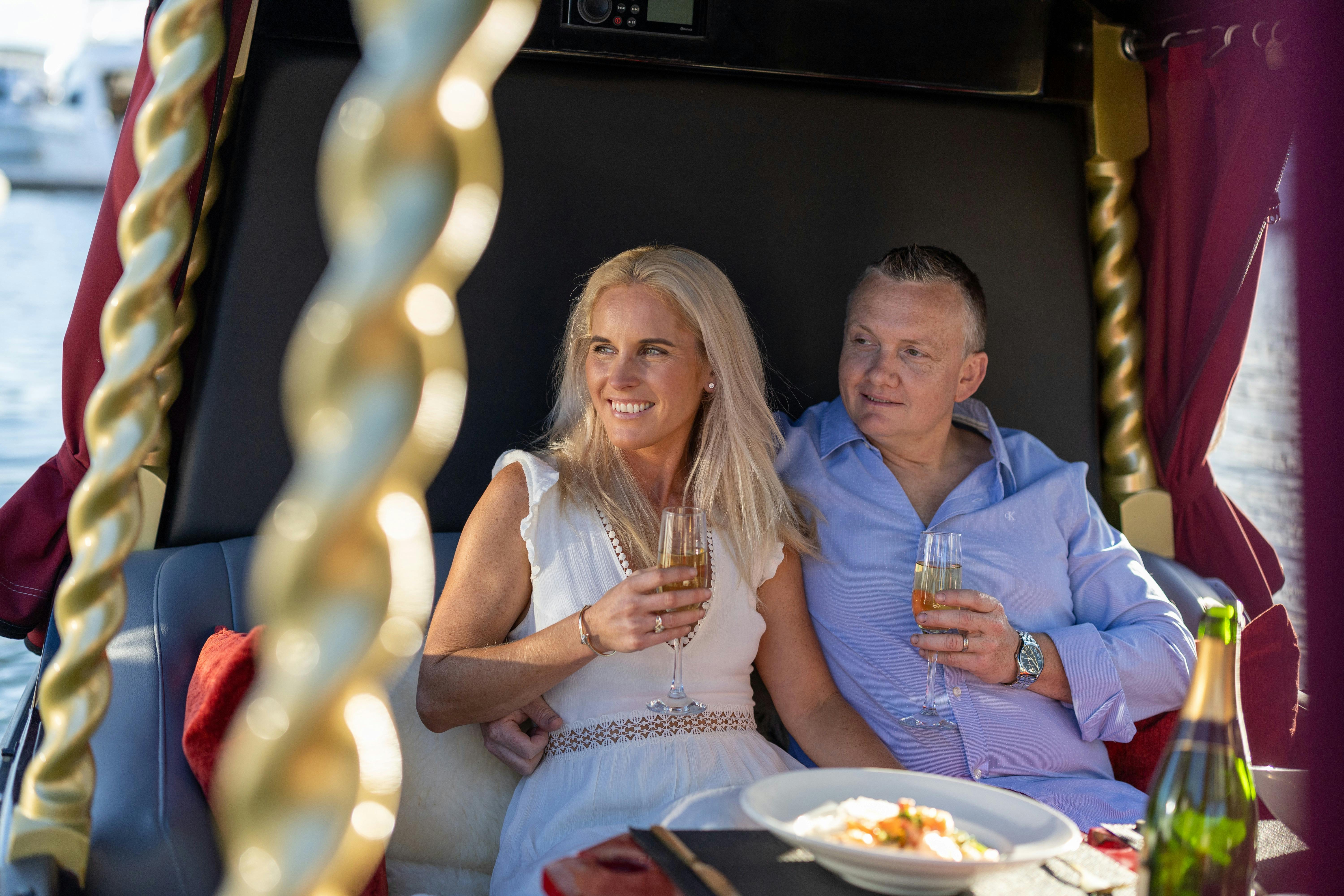 Enjoy a romantic dinner cruise with your partner