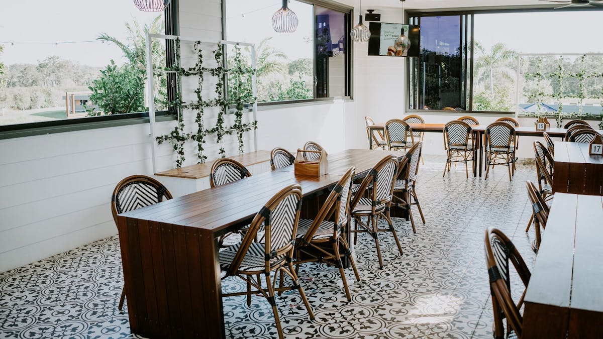 The Pavilion  dining space at The Club at Parkwood Village