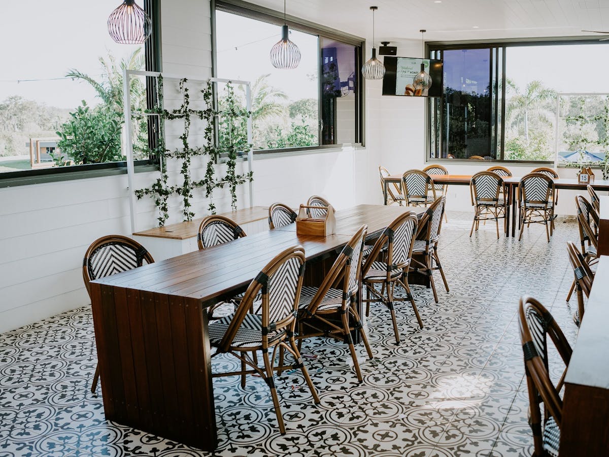 The Pavilion  dining space at The Club at Parkwood Village