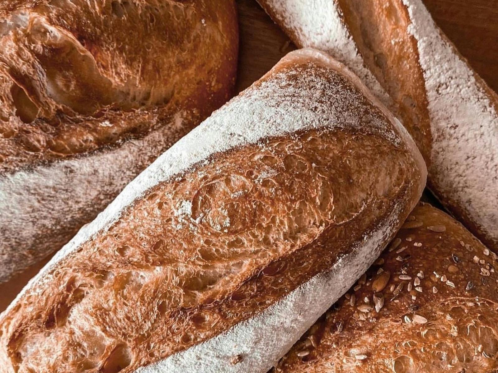 a bunch of sourdough loaves