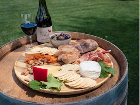 Platter and wine