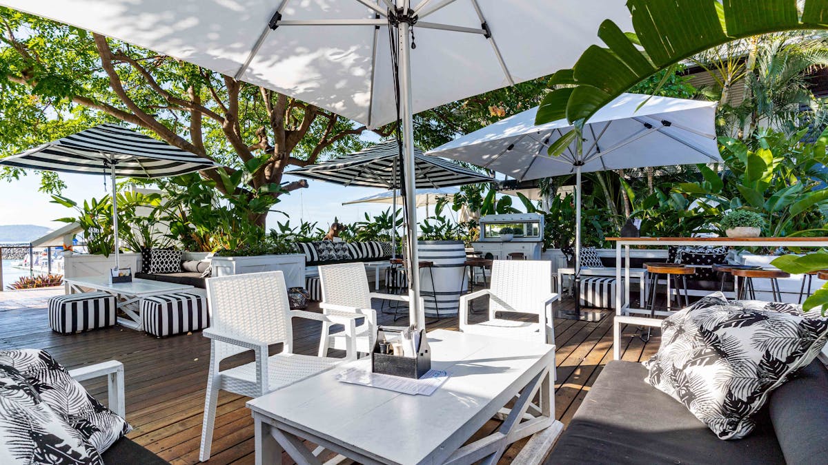 photo of the garden seating area at The Garden Bar, Airlie Beach