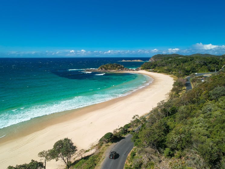 Number One Beach ar Seal Rocks