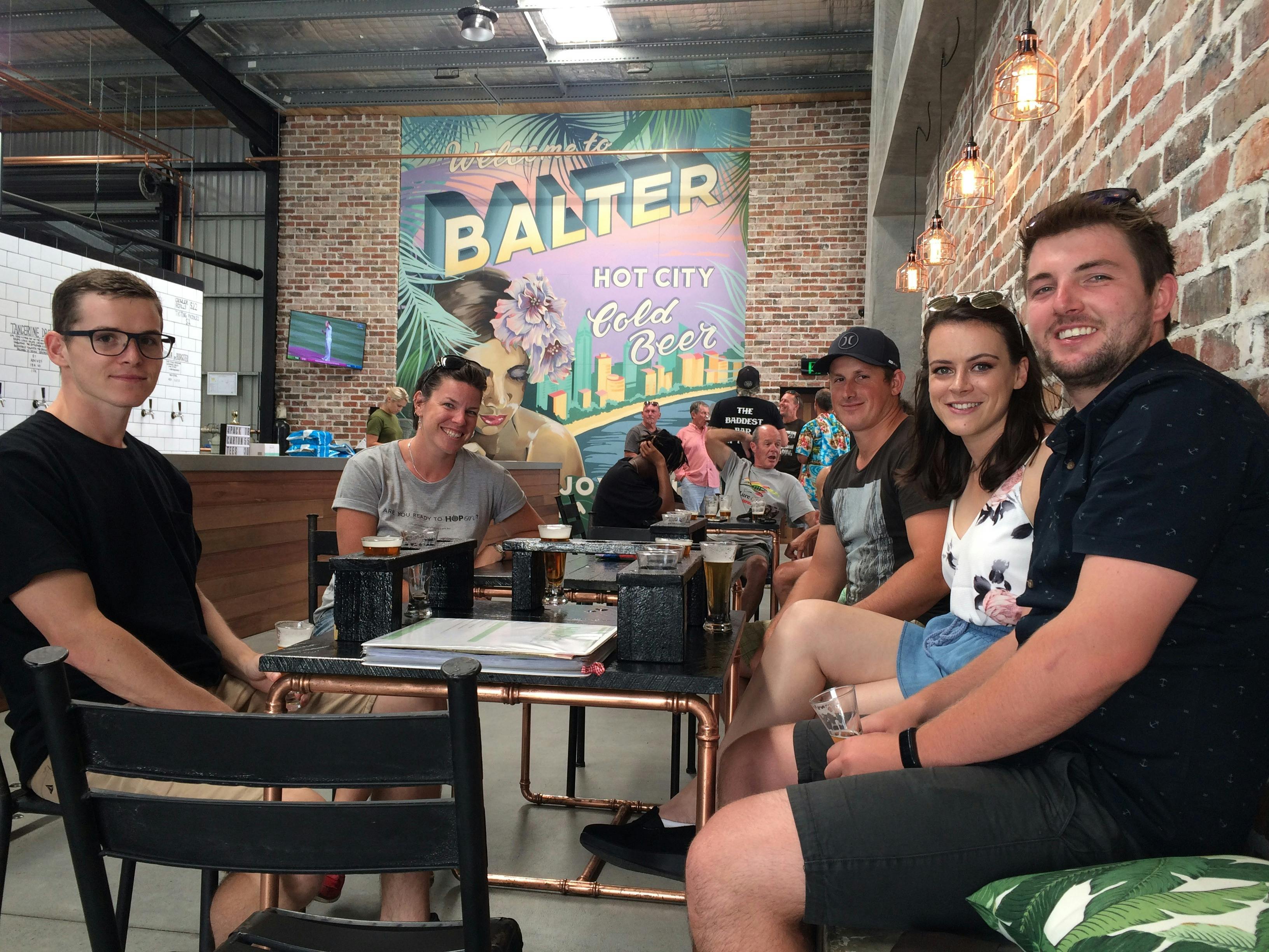 Enjoying the vibes at Balter Brewing