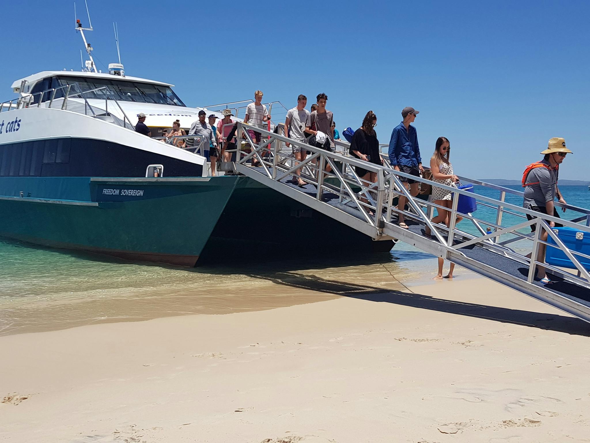 Touching down on the pristine white sands, where Great Keppel Island's beauty comes ashore Touching down on the pristine white sands, where Great Keppel Island's beauty comes ashore