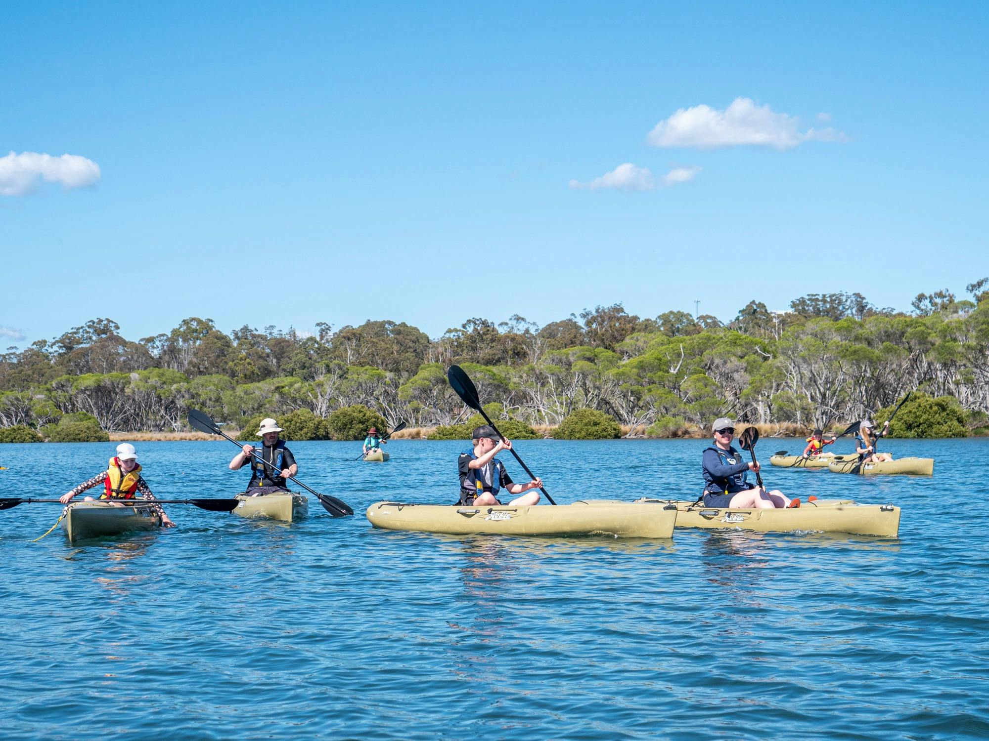 Group of paddlers