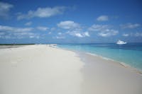 The view of Michaelmas Cay beach