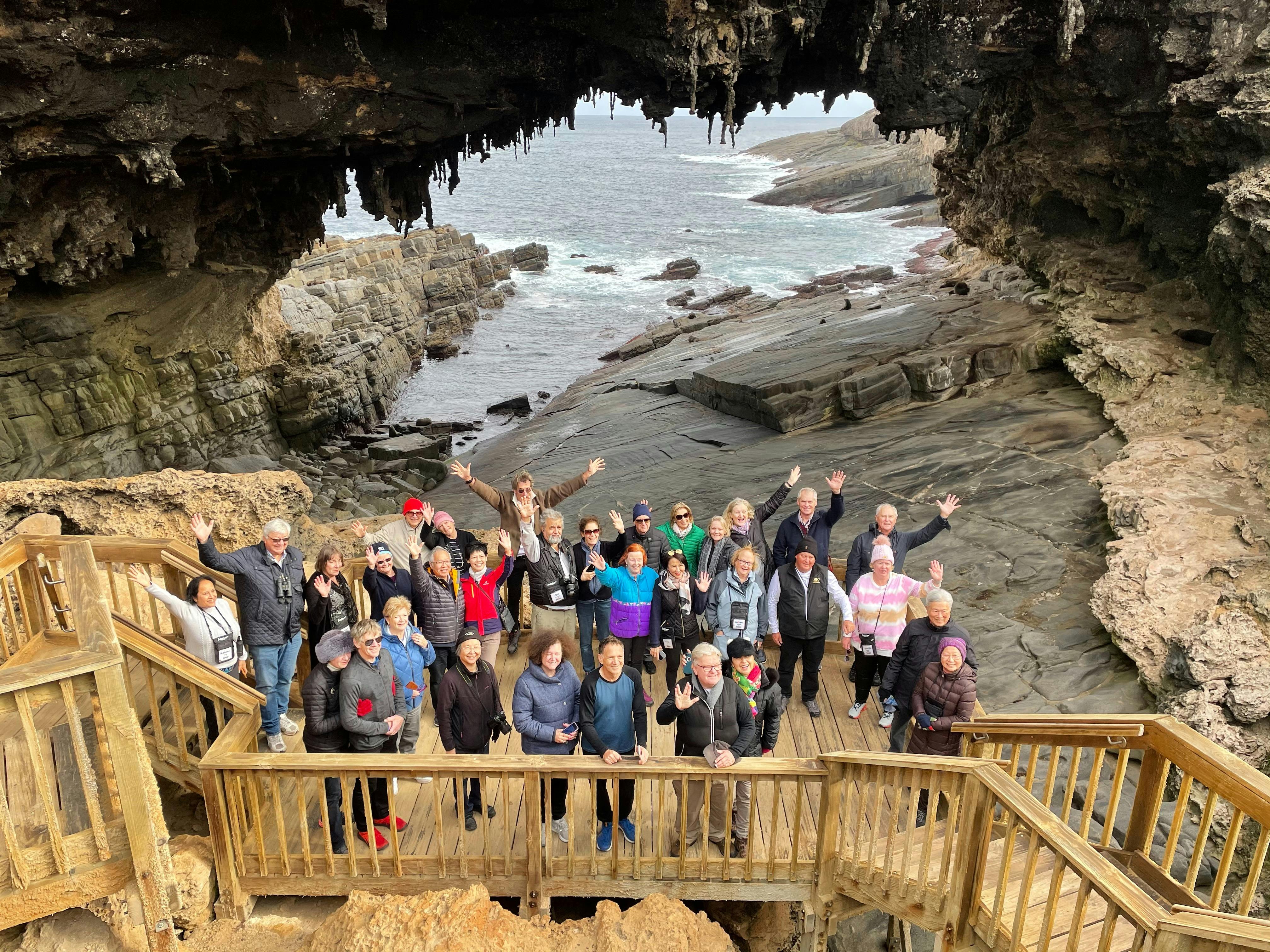 Kangaroo Island Charter Tours Group at Admirals Arch