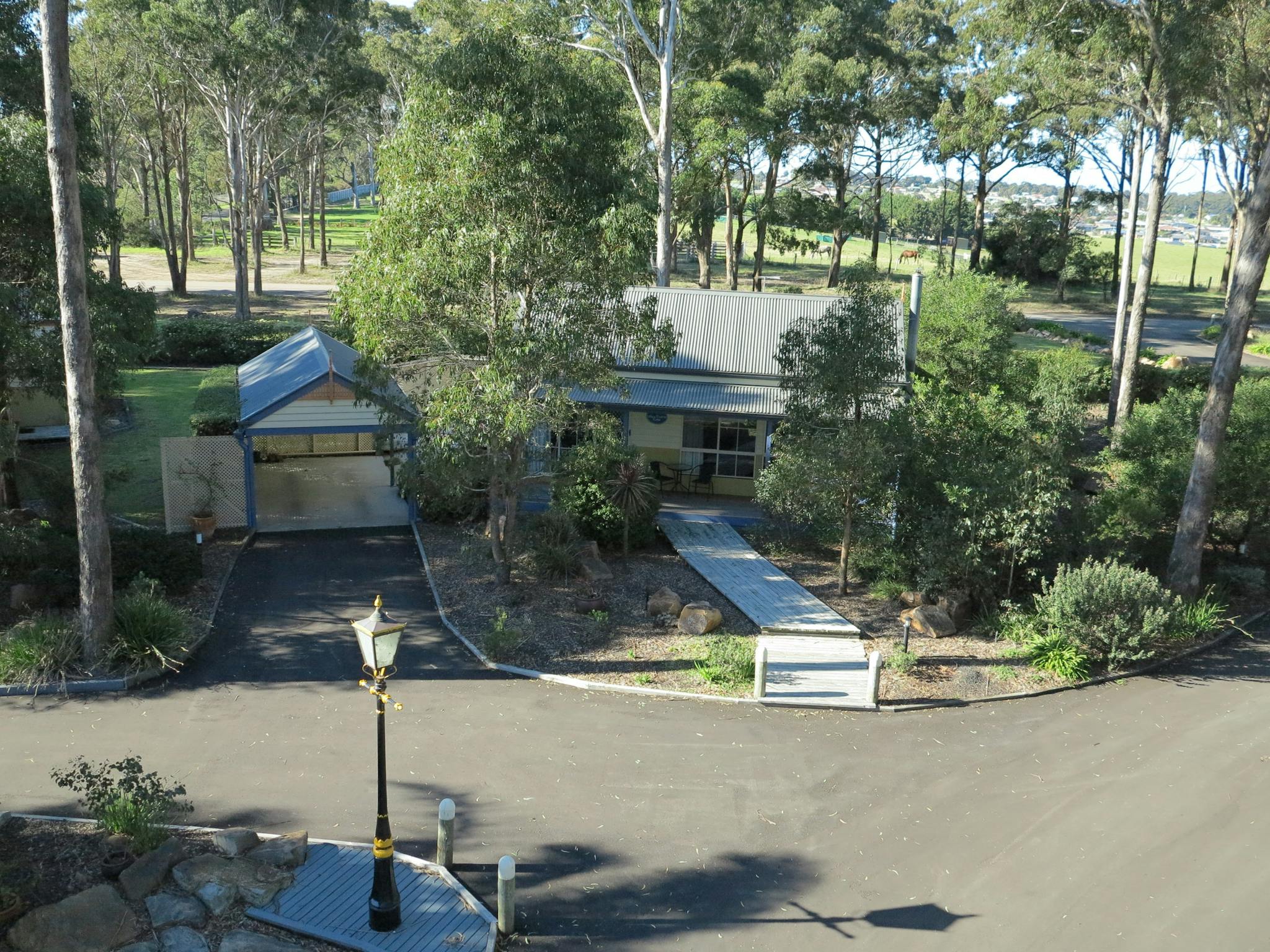 One bedroom cottage and carport