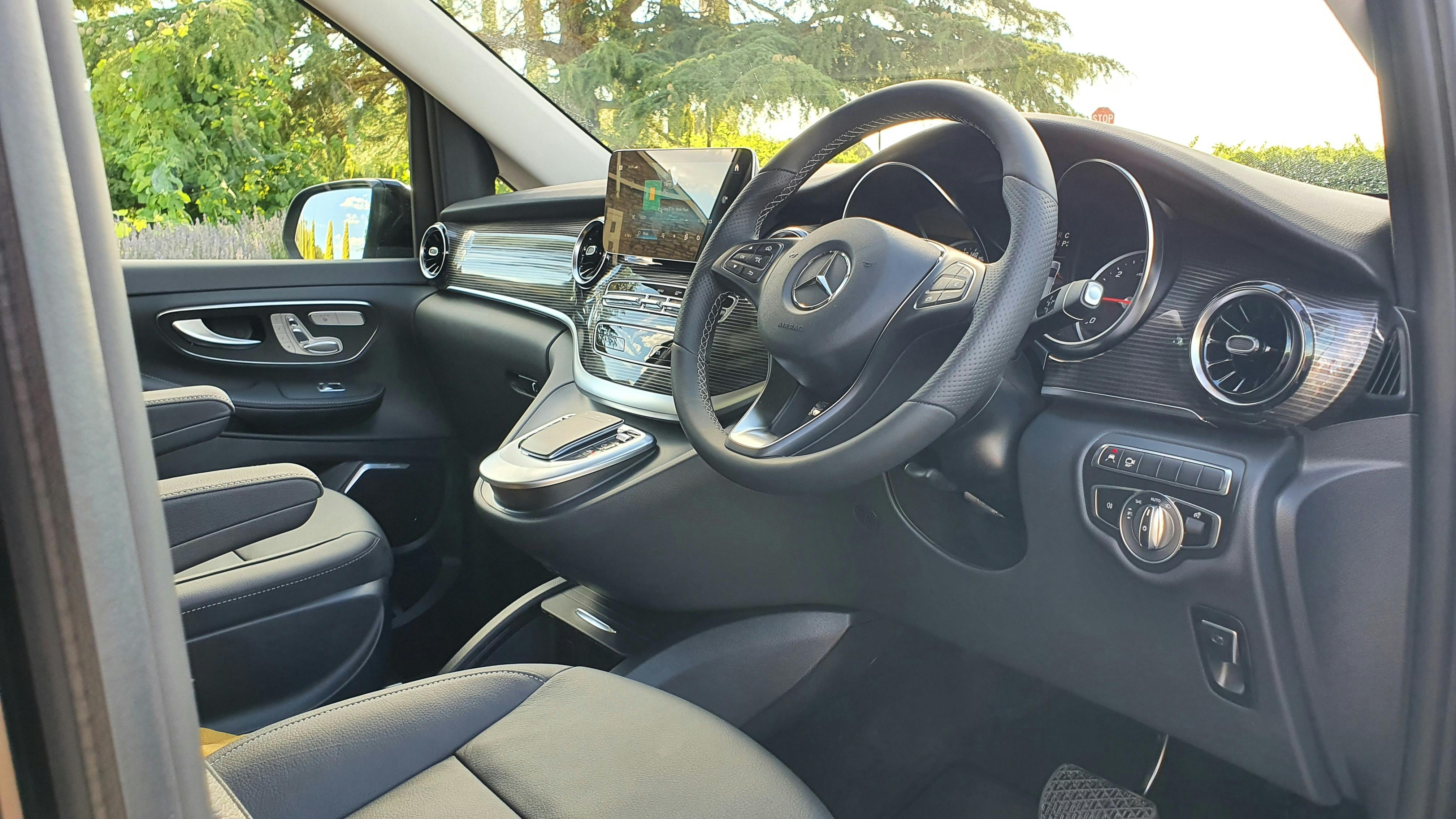 Coonawarra Experiences Mercedes Benz v250d for hire with driver outside Wynns Cooonawarra