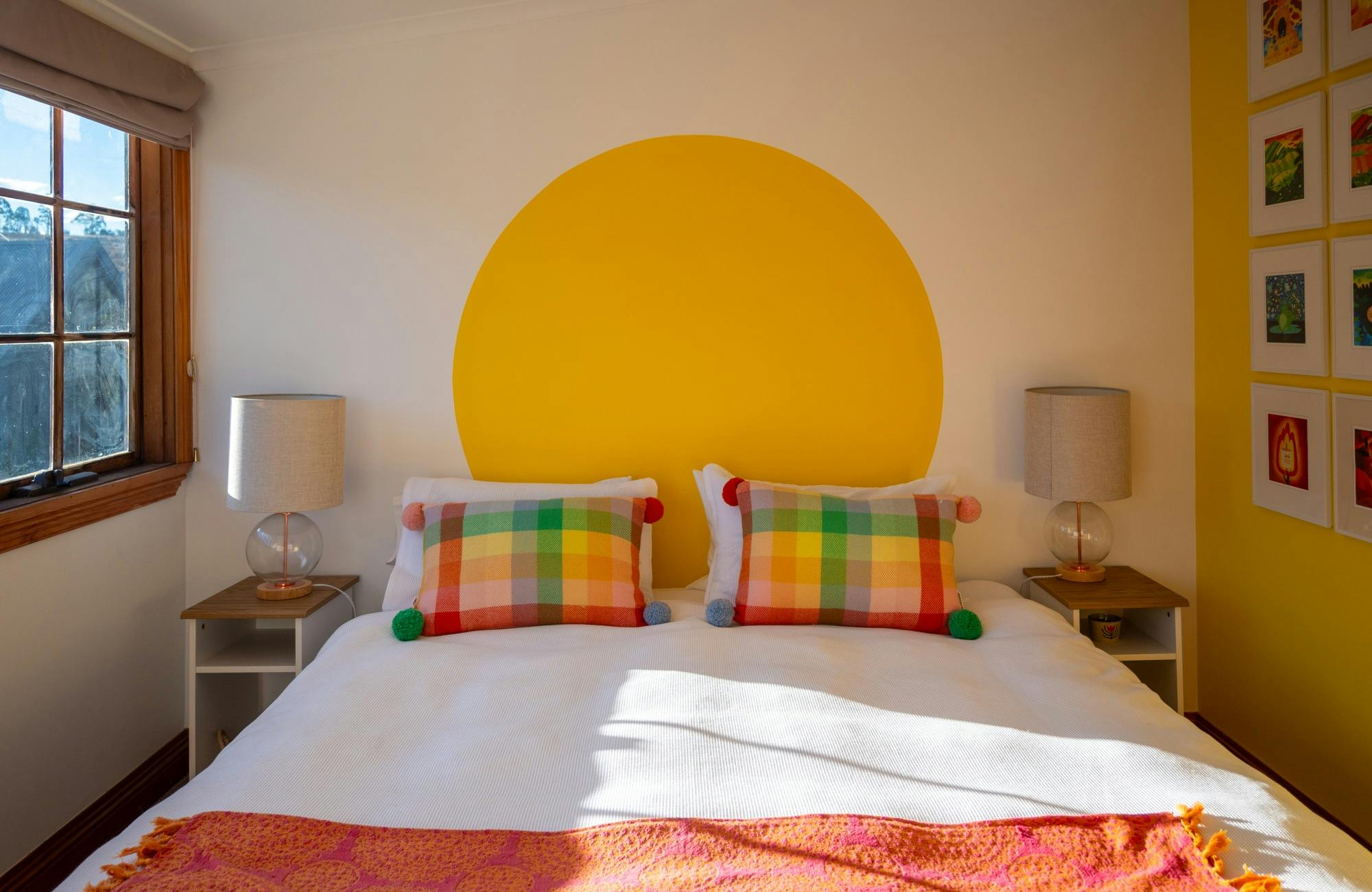 8 unique rooms, dedicated to different artists... from earthy to whimsical.