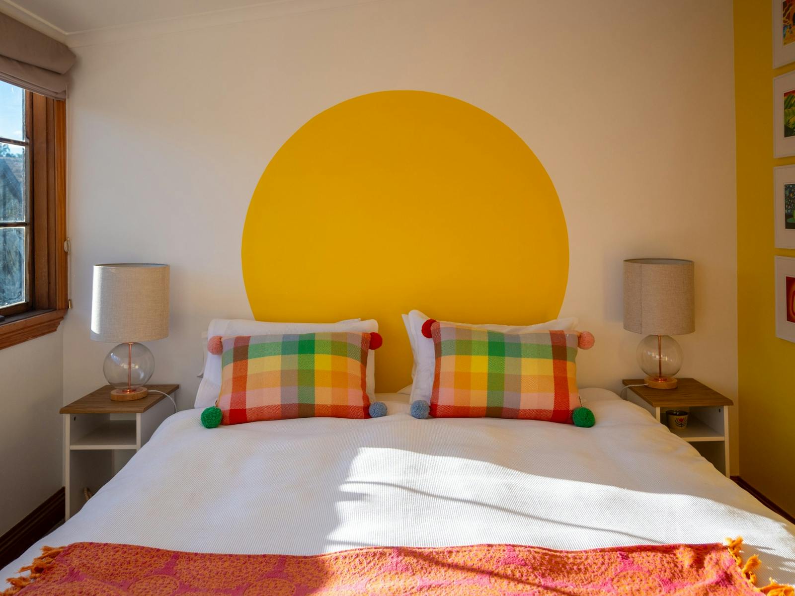 8 unique rooms, dedicated to different artists... from earthy to whimsical.