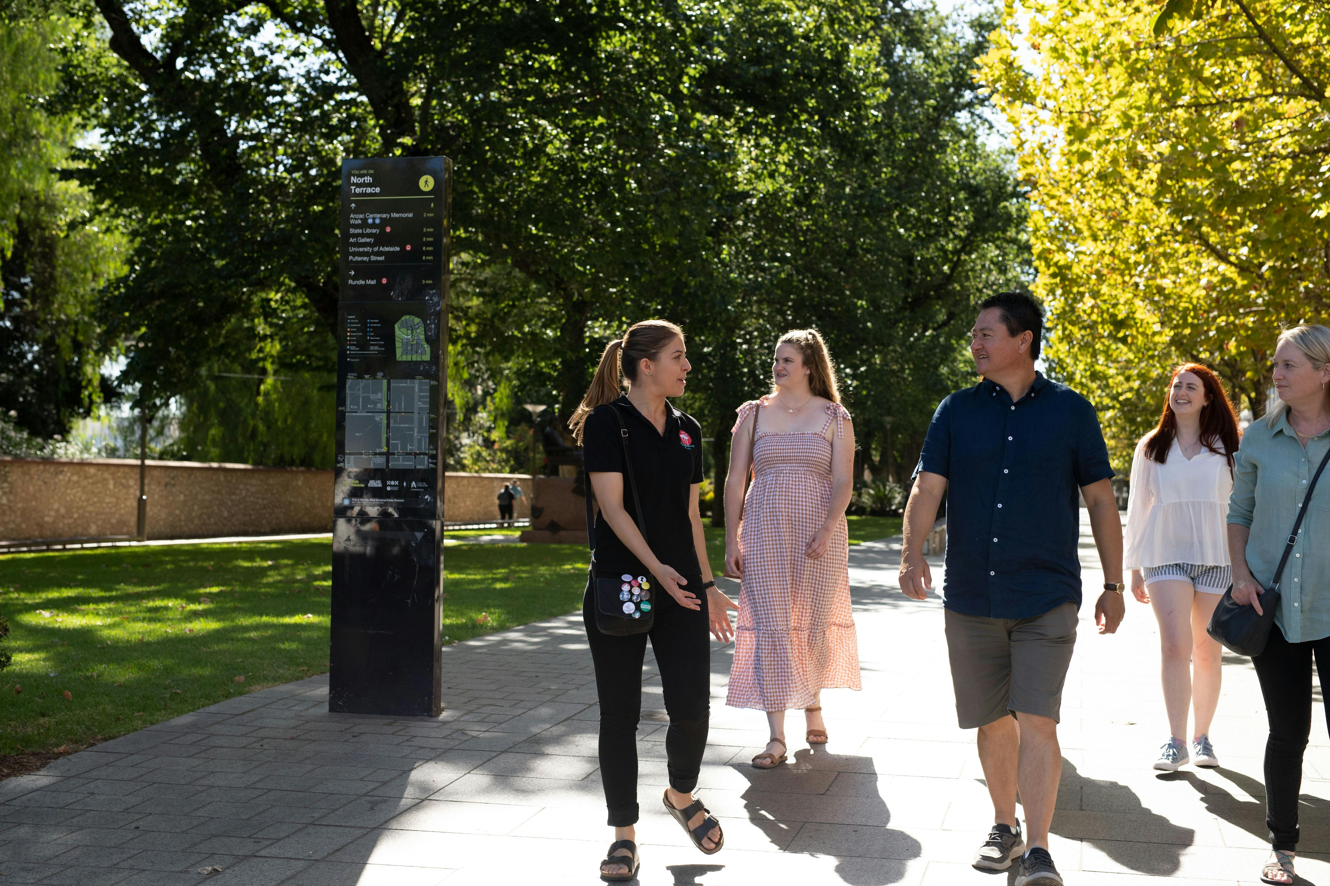 The Intimate Walk is designed for up to six people as a private walking tour of Adelaide.