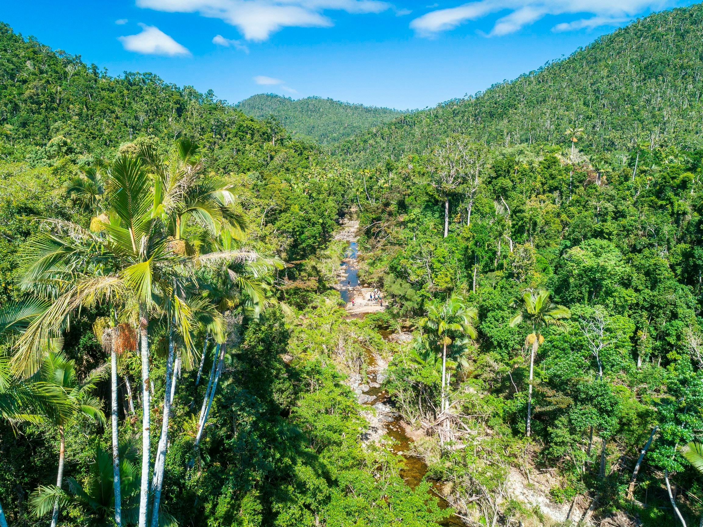 Drone footage, Impulse Creek, Conway National Park, Airlie Beach, Whitsundays, Queensland