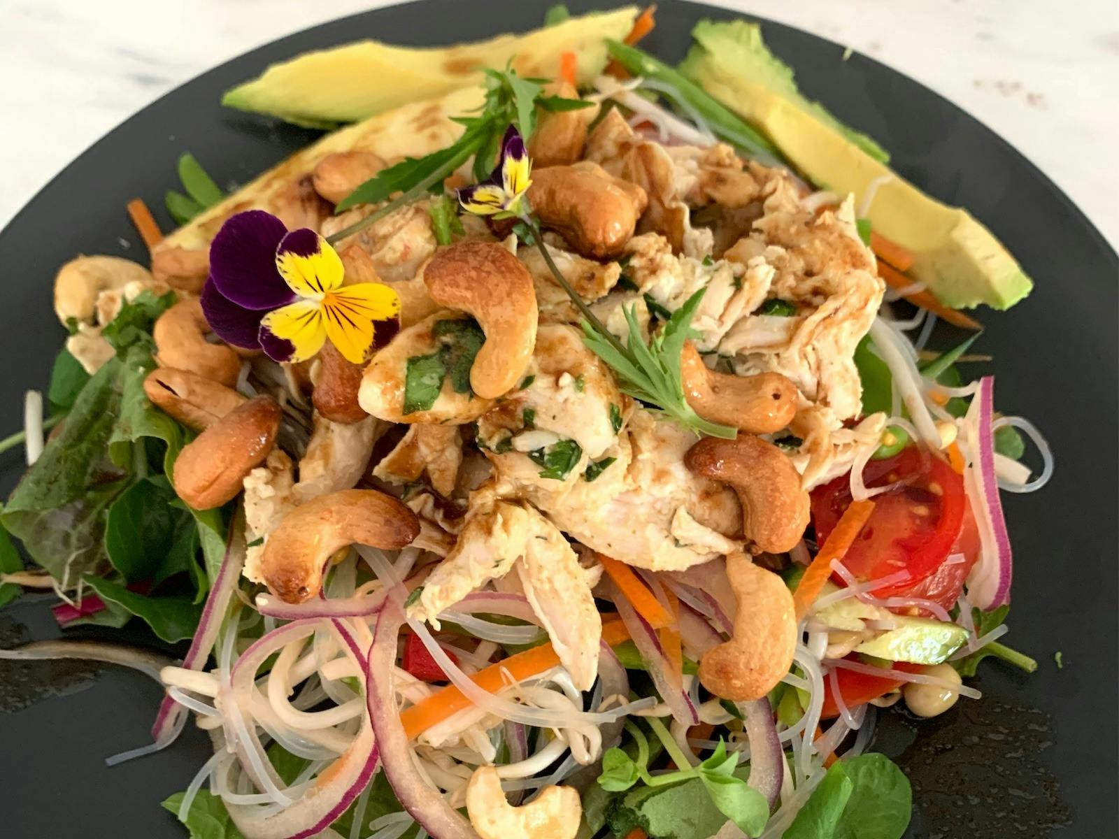 Delicious healthy meals at a fitness retreat