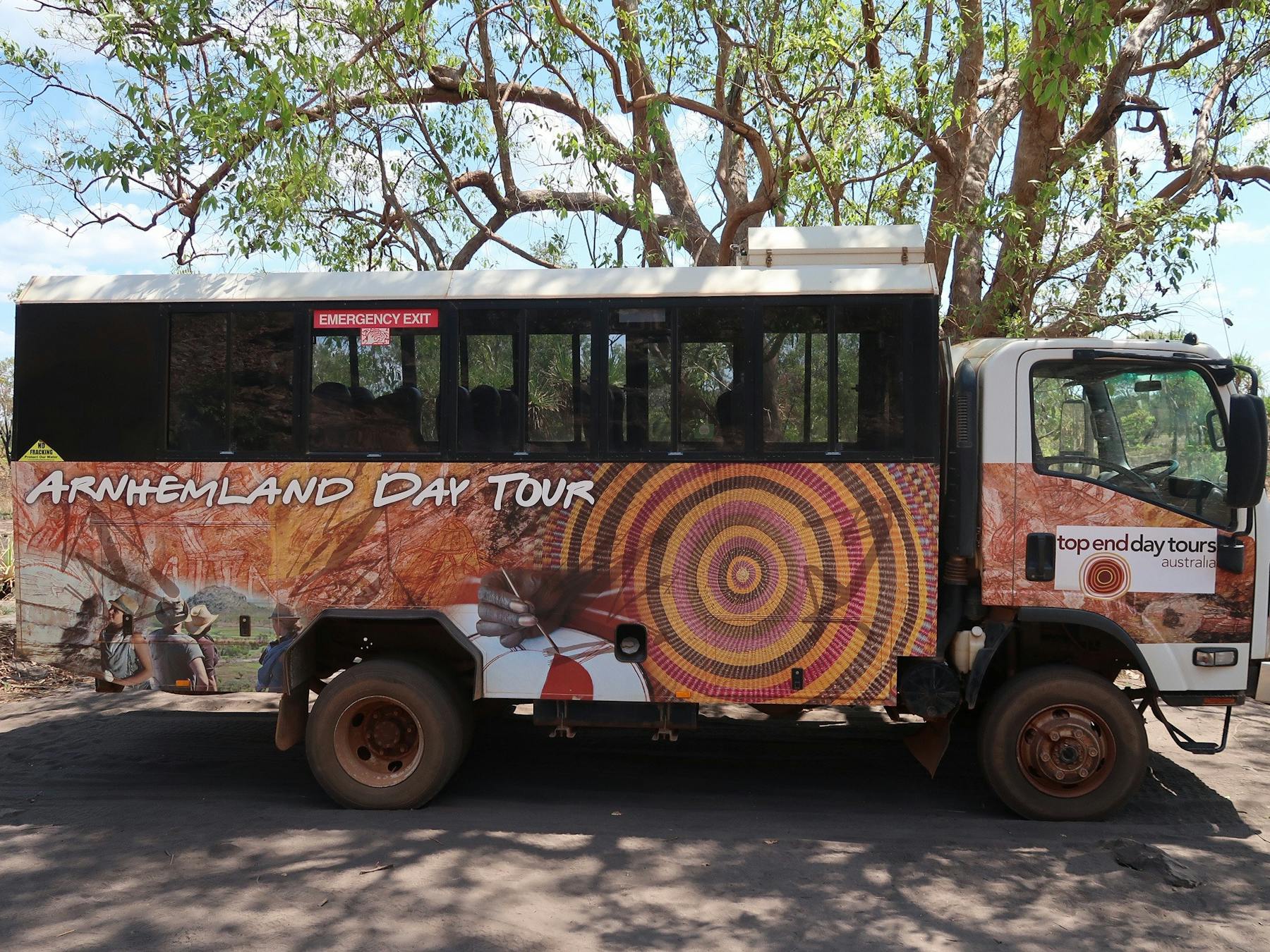 Top End Day Tours Australia four wheel drive truck