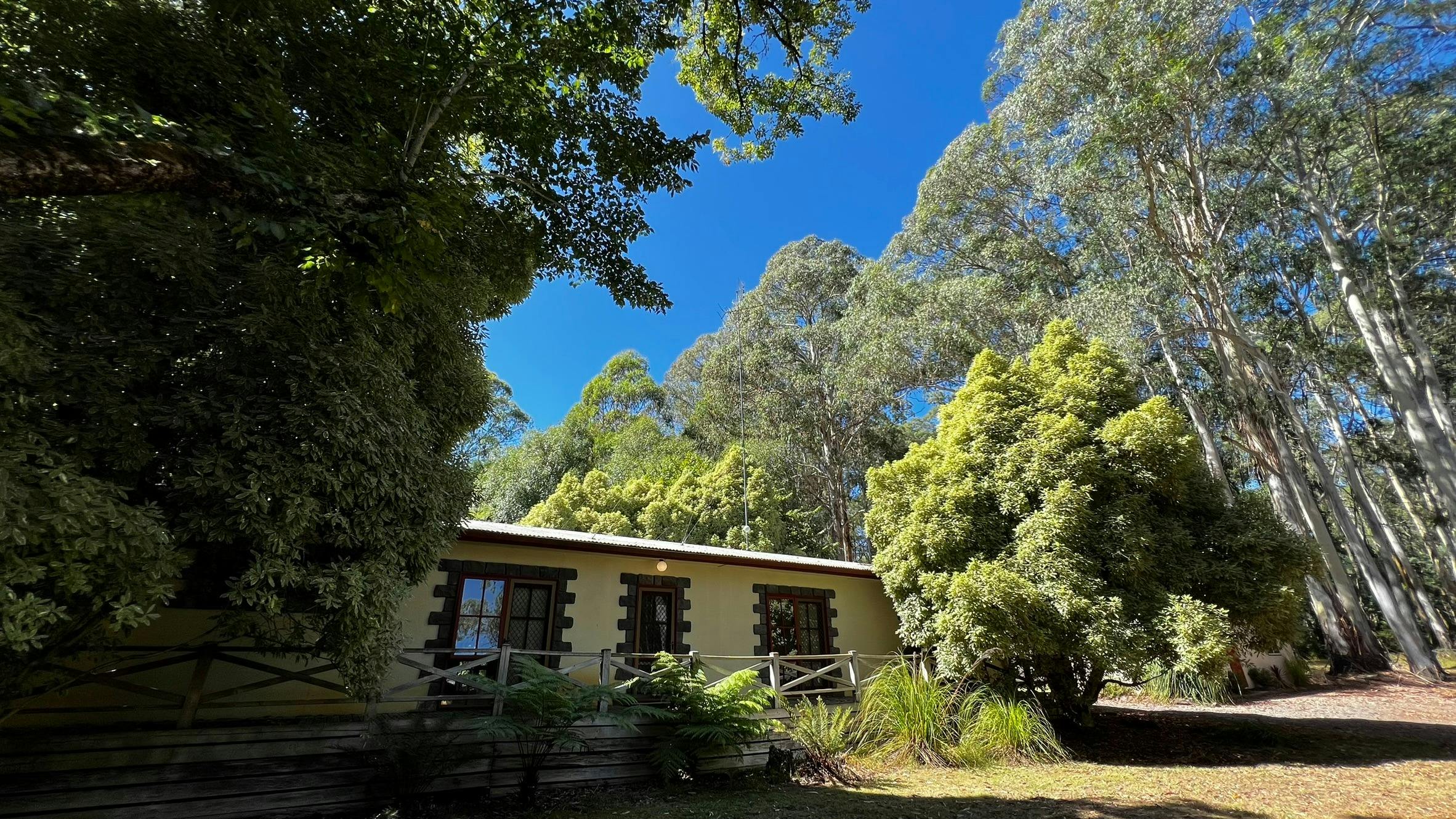 The Lodge - front view of the accommodation