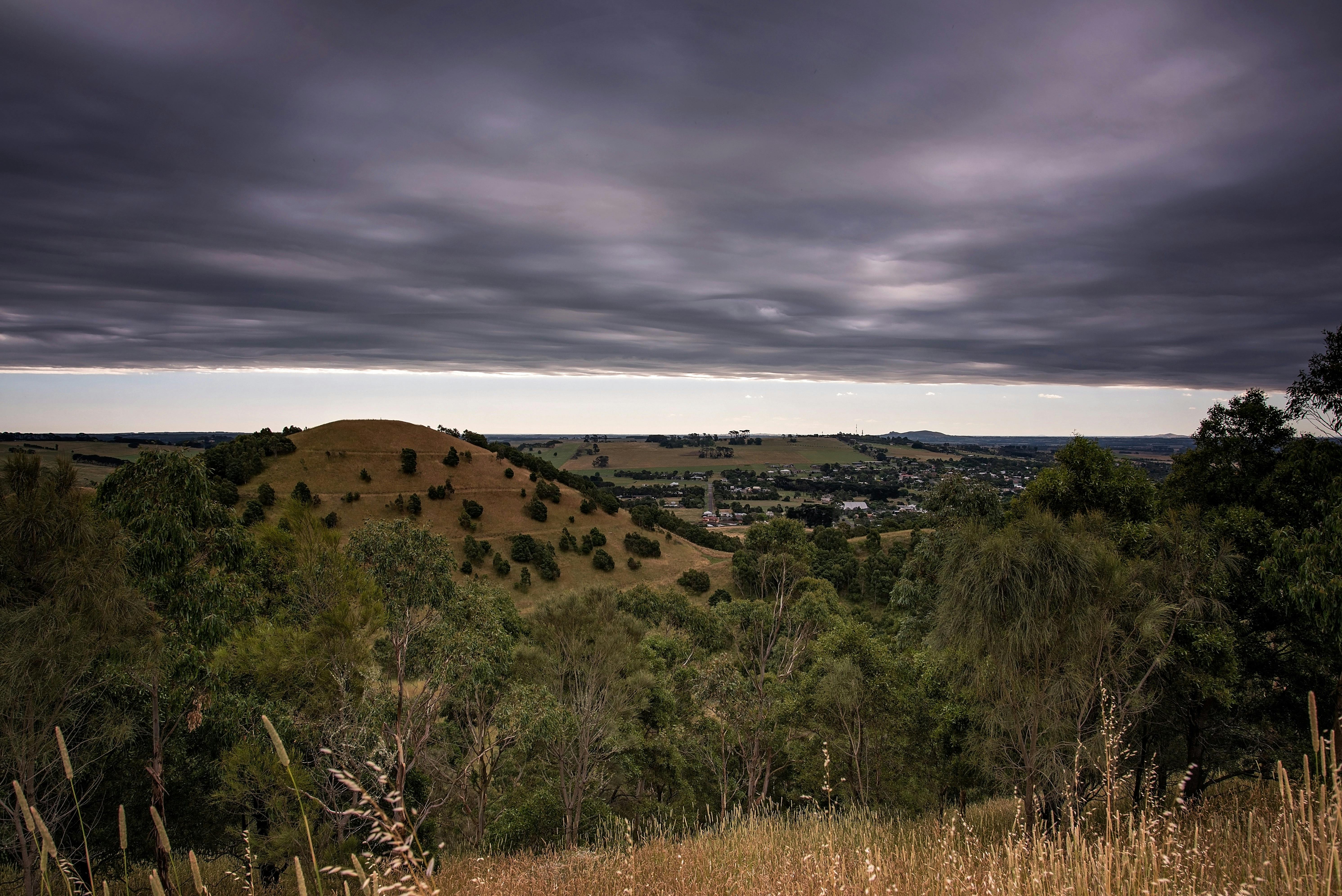Mount Sugarloaf with storm clouds