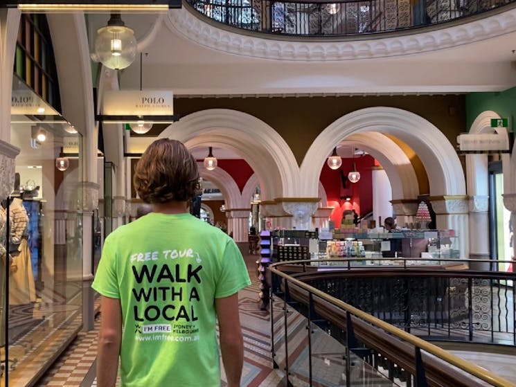exploring the history of sydney's Queen Victoria building on a Free Walking Tour