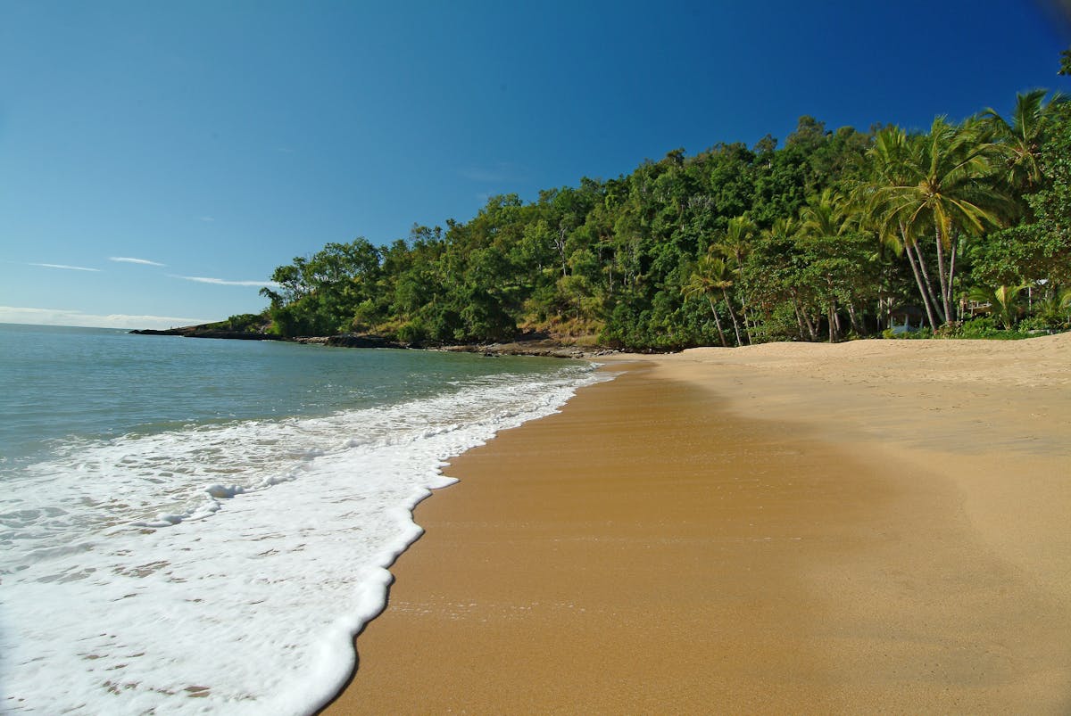 Stunning beach protected between two headlands