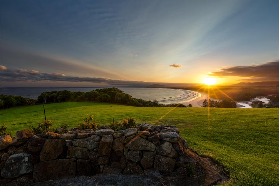 Sunset over Seven Mile Beach