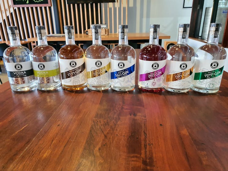 Some of Echuca Distillery's finest spirits