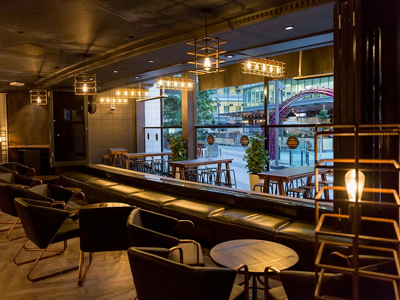 The Cidery Bar and Kitchen front bar area